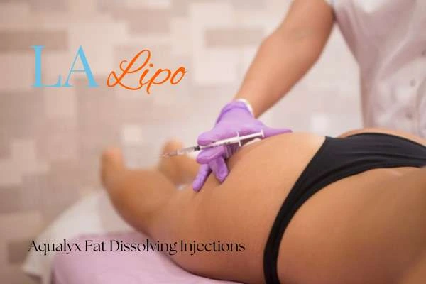 Woman having fat dissolving injections Little Bognor on thighs