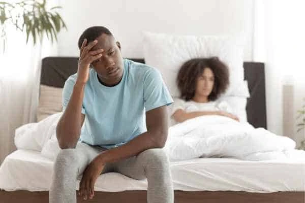 Man upset about ED symptoms Little Bognor