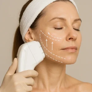Woman having HI-FU to reduce wrinkles call LA LIPO Little Bognor Now!