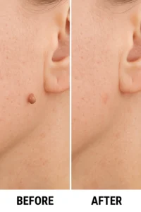 Skin tags removal Little Bognor before and after